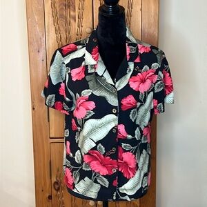 Vintage Island Winds Hawaiian Tropical Shirt‎